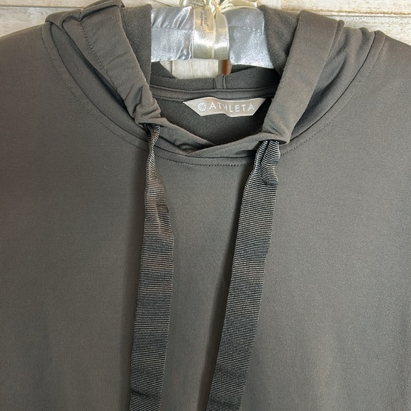 Athleta Surrey Hills Hoodie Sweatshirt Dress with Kangaroo Pocket. Size Small - Picture 5 of 13